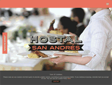 Tablet Screenshot of hostalsanandres.com